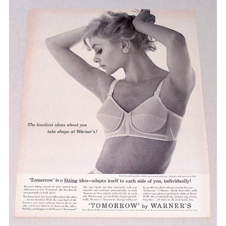 1961 Tommorrow by Warner's Fashion Bra Print Ad