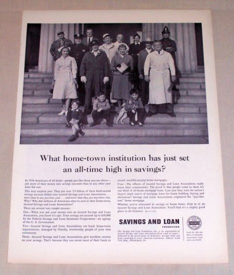 1954 Savings and Loan Foundation Print Ad