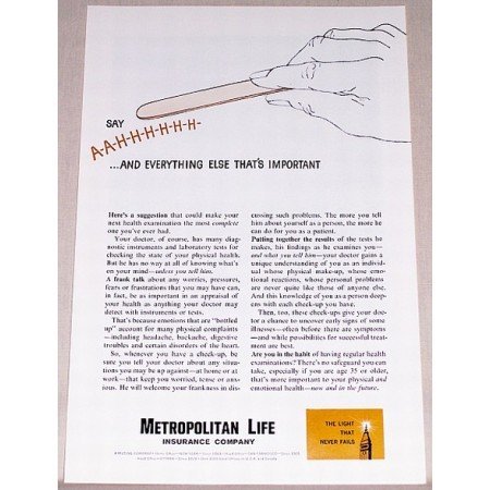 1961 Metropolitan Life Insurance Company Print Ad
