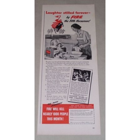 1949 National Board of Fire Underwriters Print Ad