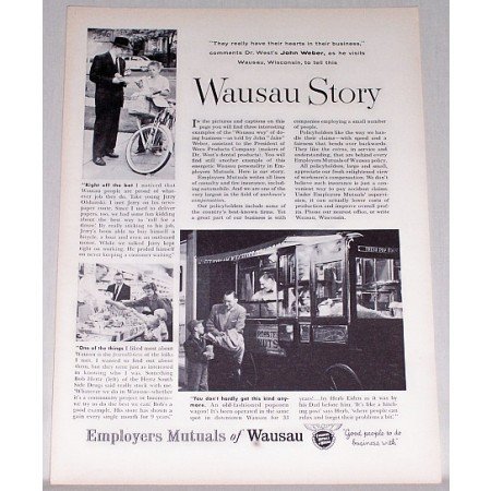 1955 Employers Mutuals of Wausau Print Ad