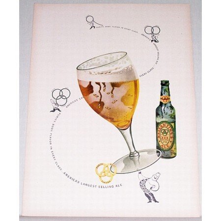 1948 Ballantine's Ale Color Print Ad