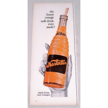 1956 Nesbitt's Orange Soda Color Print Ad - Finest Made