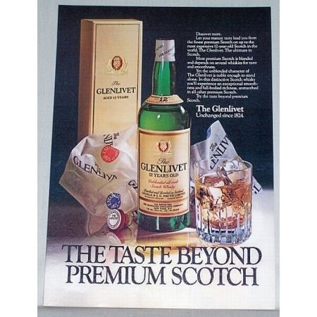 1979 Glenlivet Scotch Whiskey Color Print Ad