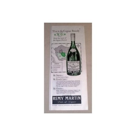 1954 Remy Martin Cognac Brandy Print Ad - Cognac District