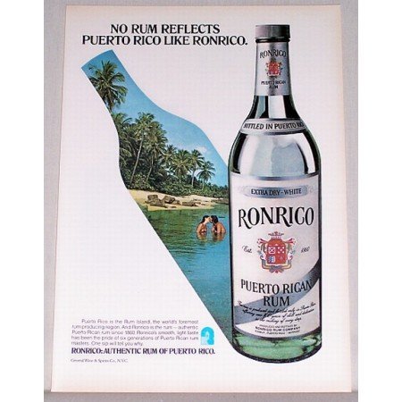 1979 Ronrico Puerto Rican Rum Color Print Magazine Print Ad