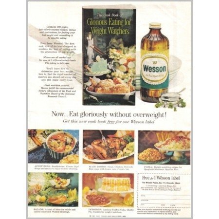1961 Wesson Vegetable Oil Color Print Ad
