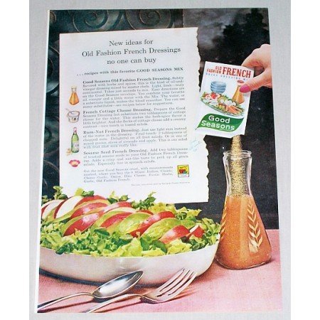 1961 Good Seasons French Dressing Mix Color Print Ad