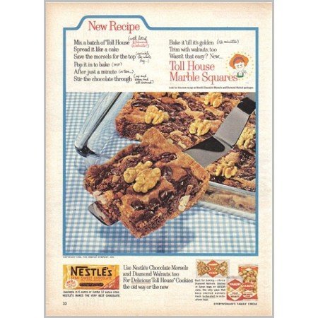 1959 Nestle's Semi-Sweet Chocolate Color Print Ad