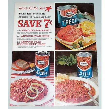 1962 Armour Canned Foods Color Print Ad