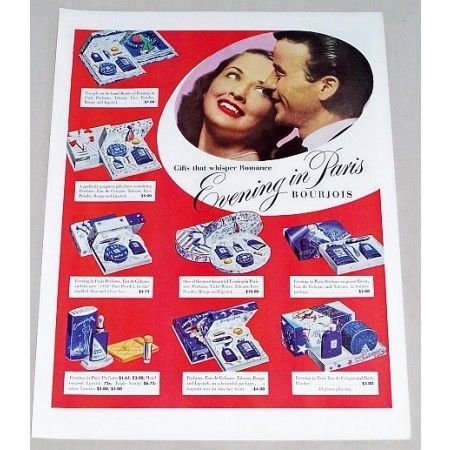 1947 Bourjois Evening In Paris Products Color Print Ad