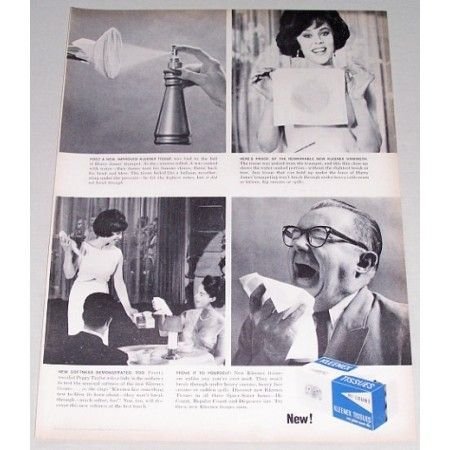 1963 Hi Count Kleenex Tissues Vintage Print Ad