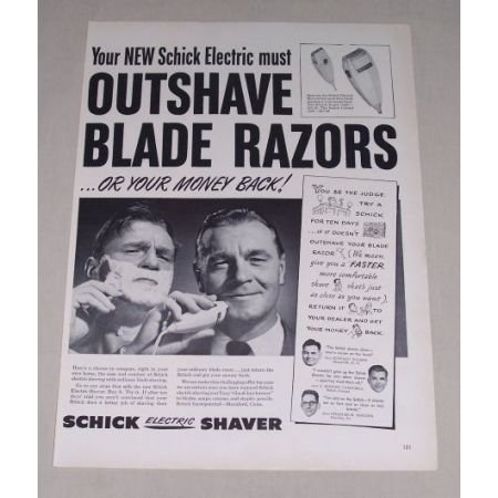 1949 Schick Electric Shaver Vintage Print Ad - Schick Super