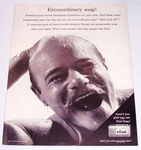 1961 Dial Soap Vintage Print Ad - Extraordinary Soap