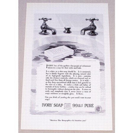 1919 Ivory Soap Vintage Print Ad - Ivory Has All The Qualities