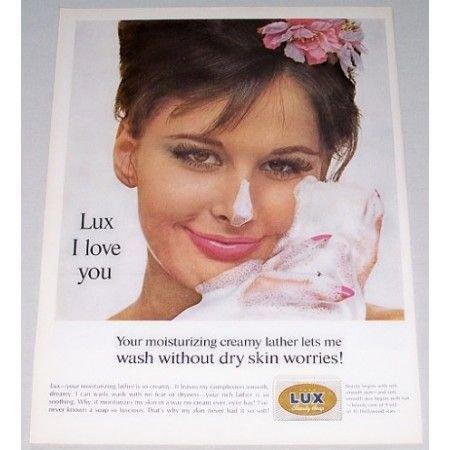 1962 Lux Beauty Soap Vintage Color Print Ad - Lux I Love You