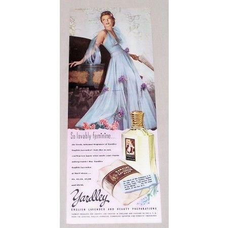 1942 Yardley English Laverder Soap Vintage Color Print Ad