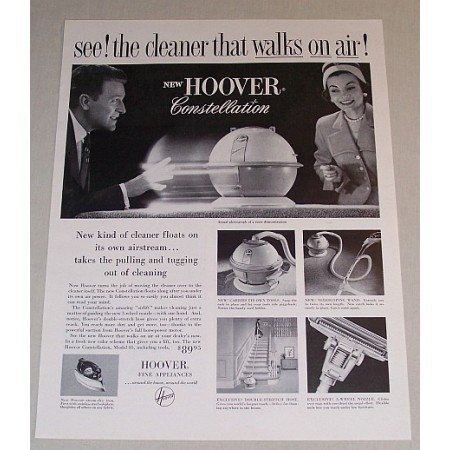 1957 Hoover Constellation Vacuum Cleaner Vintage Print Ad