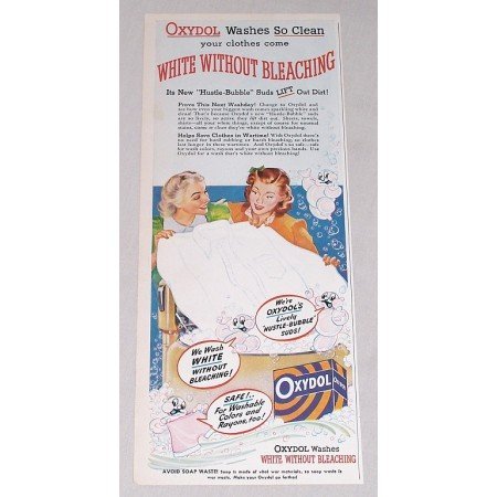1944 Oxydol Detergent Color Print Ad - Washes So Clean