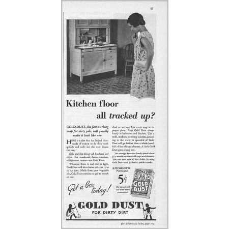 1931 Fairbanks Gold Dust Washing Powder Vintage Print Ad
