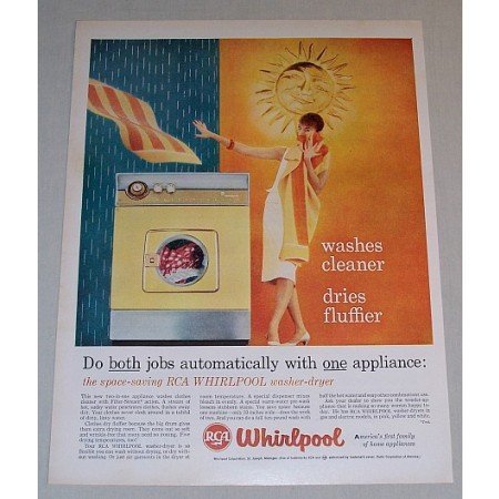 1958 Whirlpool Washer Dryer Color Print Ad