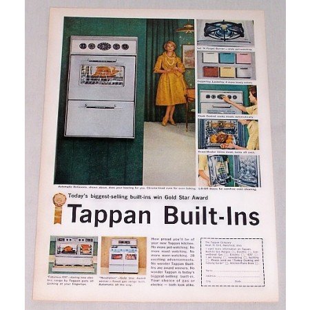 1959 Tappan Built-Ins Ranges Color Print Ad