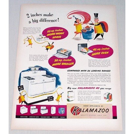 1948 Kalamazoo 40 Gas Range Color Print Ad