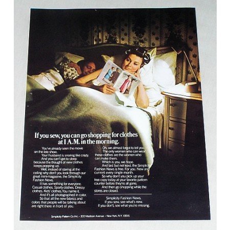1968 Simplicity Pattern Company Vintage Print Color Ad