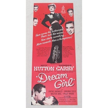 1948 Color Print Movie Ad DREAM GIRL Celebrity Betty Hutton MacDonald Carey