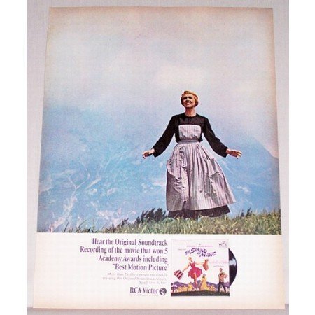 1966 RCA Victor The Sound Of Music Soundtrack Color Print Ad