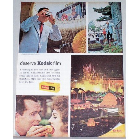 1965 Kodak Film Color Print Ad - Memory To Live Over