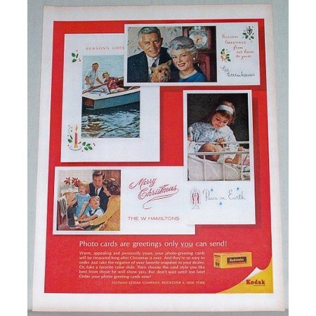 1963 Kodak Kodacolor Film Color Print Ad - Photo Cards