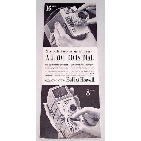 1956 Bell & Howell 200S Auto 220 Wilshire Camera Vintage Print Ad
