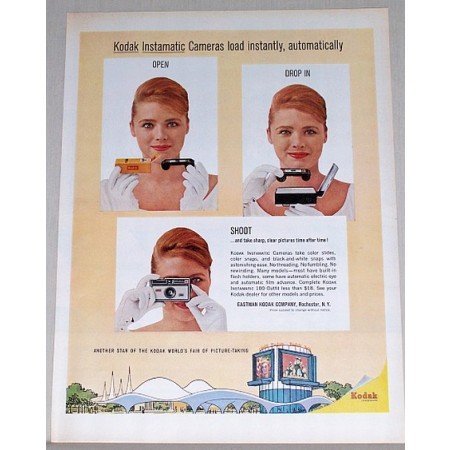 1964 Kodak Instamatic Cameras Color Print Ad