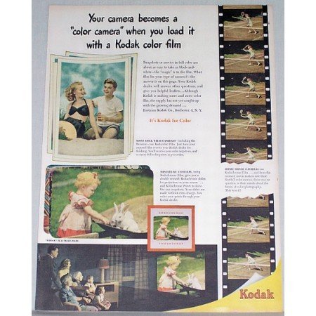 1948 Kodak Kodachrome Color Film Color Print Ad