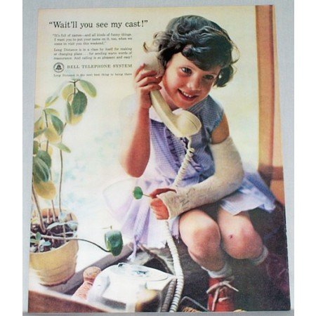 1962 Bell Telephone Systems Color Print Ad