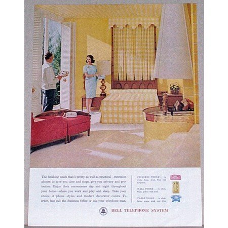 1962 Bell Telephone System Color Print Ad - Finishing Touch