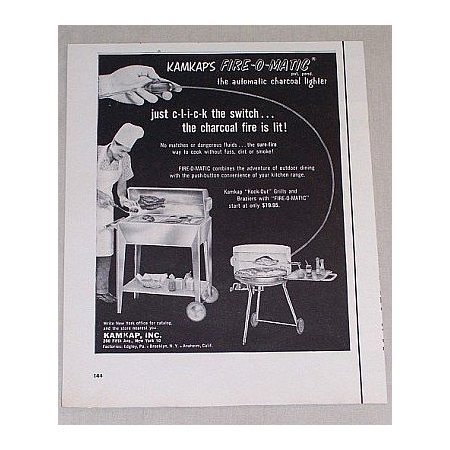1955 Kamkamp's Kook-Out Grills Vintage Print Ad