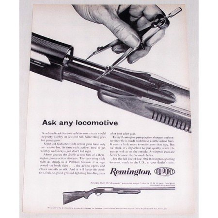 1961 Remington Model 870 Wingmaster Pump Shotgun Vintage Print Ad