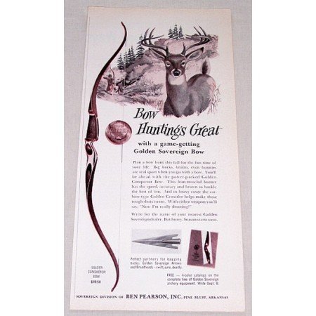 1961 Savage Model 340 High Power Rifle Deer Animal Art Vintage Print Ad