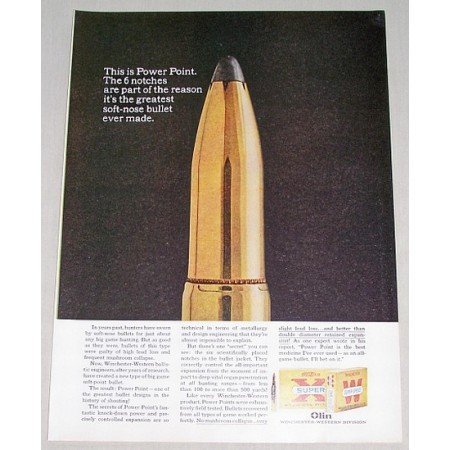 1961 Winchester Western Power Point Shells Color Ad