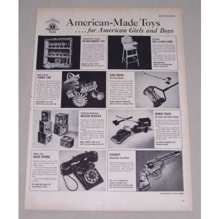 1949 American Made Toys 3 Page Vintage Print Ad - Doepke Hubley