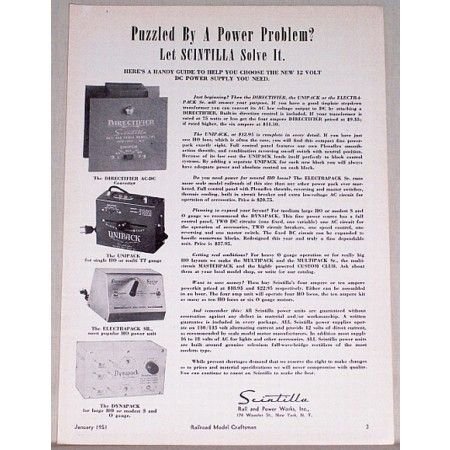 1951 Scintilla Train Power Supplies Vintage Print Ad - Power Problem?