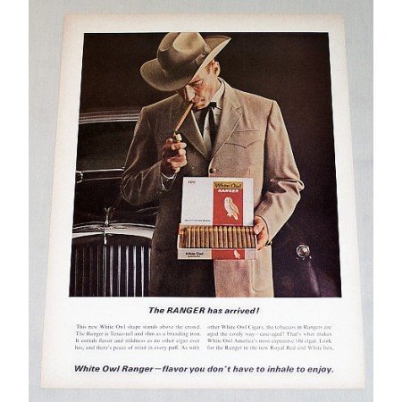 1964 White Owl Ranger Cigars Color Print Ad