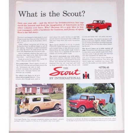 1962 International Scout Color Print Ad - What Is The Scout