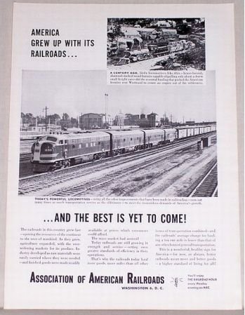 1953 American Railroad Vintage Print Ad - Best Is Yet To Come