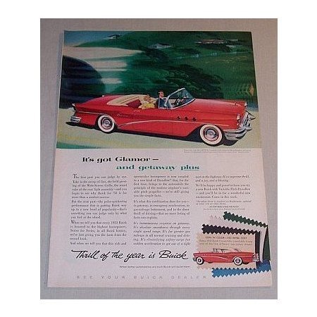 1955 Buick Special Convertible Color Print Automobile Car Ad