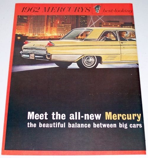 1961 Color 2 Page Car Ad for 1962 Mercury Meteor Automobile
