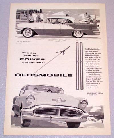 1956 OLDSMOBILE Super 88 Holiday Sedan Automobile Print Car Ad