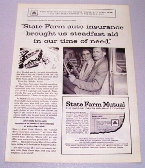 1956 State Farm Auto Insurance Print Ad
